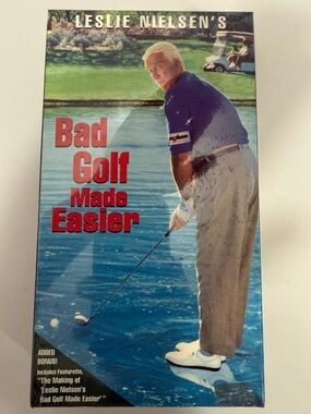Leslie Nielsen Bad Golf Made Easier VHS (1993) Sealed ABC Video